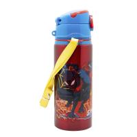 BOTELLA POP UP DE ALUMINIO CON CORREA 730 ML SPIDERMAN MOVING TARGET. Con correa, asa, tapón y pajita. STOR - details 1
