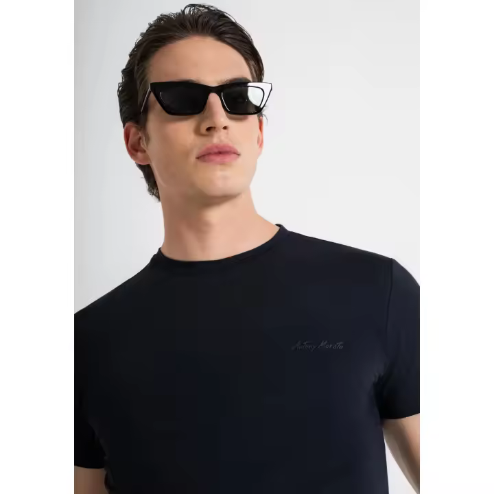 CAMISETA ANTONY MORATO M/C SUPER SLIM FIT IN STRE INK BLU - 1