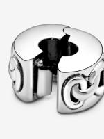 Pandora - Charm de clip con Corazones-Plata de Lei - details 2