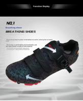 Zapatos De Ciclismo Para Hombre 2024 Antideslizantes Autolock Mountain Bike Sneakers Cuero Suela De Goma Transpirables Talla True - details 8