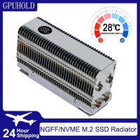 GPUHOLD Disipador De Calor Para SSD M.2 Con Pantalla De Temperatura Doble Tubo De Cobre NVME/NGFF 2280 Radiador Para Disco Duro SSD Sólido - details 5