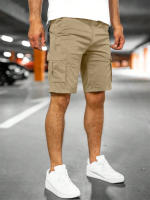 Shorts De Verano Para Hombre 2025 Estilo Safari Sólido Transpirable Con Multiple Bolsillos Moda Casual Fitness Y Jogging - details 3