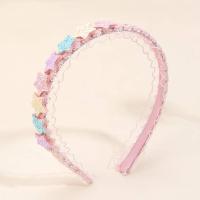 Diadema De Estrella Brillante Para Niñas Con Encaje Arcoíris Y Forma De Mariposa Accesorios De Cabello Para Niños Fiesta Fashion - details 4