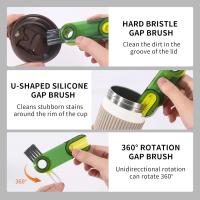 Cepillo De Limpieza 3 En 1 Para Botellas Y Tazas Con Bola De Acero Flexible Cepillo Para Agujeros De Tiras Y Cubiertas De Botella Herramienta De Limpieza Ecológica Multifuncional - details 1