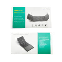 Teclado Inalámbrico Mini Con Touchpad B033 BT Portátil Para Windows Android IOS iPad Teléfono Plegable Magnético Triplo Ergonómico Multifuncional - details 10