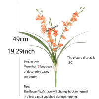 Orquídea Vainilla Y Freesia Artificiales Para Decoración De Hogar Boda Valentine's Day Fiesta Garden Vaso Decoración Estilo Floral Silken - details 1