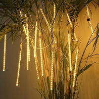 Luces De Cadenas LED Meteorito Para Decoración De Navidad Y Bodas Luces De Fairy Para Exterior Garantía De 1 Año - details 3
