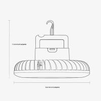 Multifunctional Waterproof Tent Fan Rechargeable Camping Lamp Night Market Booth Lamp Outdoor Cooling Fan Lamp Portable Lantern - details 3