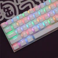 104 Teclas Pudding Tema OEM Perfil ABS PBT Doble Choque Teclas Para Teclado Mecánico De Switch MX RGB Retroiluminado Teclas - details 4