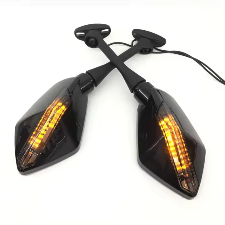 Espejo Retrovisor Para Vehículos Eléctricos Con Amplio Campo De Visión Y Luz LED Universal Para Motocicletas Pieza De Repuesto - 1