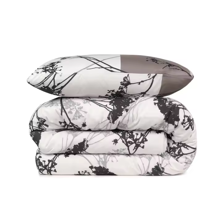 Wellhome Juego de Cama 260x220 Gris Negro Blanco | Suavidad Garantizada - 1