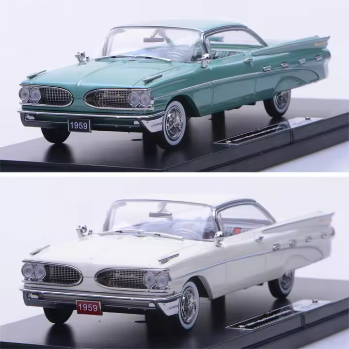 Modelo De Coche De Colección GFCC 1959 Bonneville Hardtop a Escala 1/43 Vehículo Estación De Juguete De Alta Performancia Metal Sin Batería Para Adultos - 1
