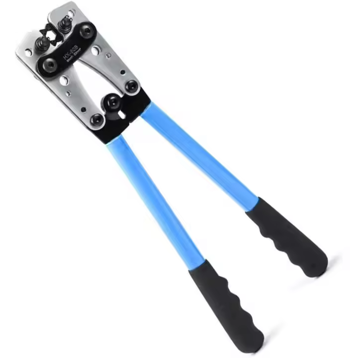 Herramientas de crimpado de terminales de cable de batería HX-50B Alicates de electricista para crimpar cables de 6-50 mm² (AWG 8-1/0) con placa de metal reforzada y engrosada - 1