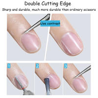 Tijeras De Cutícula Profesionales Para Arte De Uñas Curvadas Eliminador De Piel Muerta Herramientas De Manicura Con Corte De Acero Inoxidable - details 5