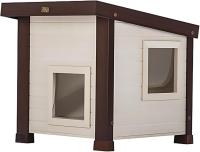 FINCA CASAREJO Casa para Gatos Noa - Caseta de Interior/Exterior - Fabricado en ECOFLEX - Refugio para felinos con gatera - details 1