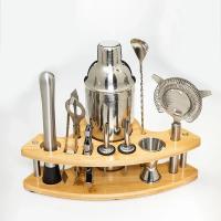 Juego De Barra De Coctelería De Acero Inoxidable Para 1/3/6/9/11 Piezas Kit De Bartender Mezclador De Vino Martini Boston Herramientas De Bar Para Fiesta - details 2