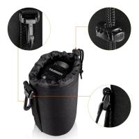 Bolsa De Lente De Cámara Impermeable Con Cordón Tamaño S M L XL Para Canon Sony Nikon Accesorios De Cámara Con Gancho - details 3