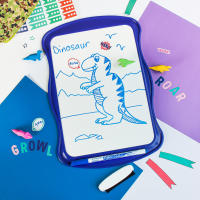 BIC Pack Creativo para Niños - Set de 4 rotuladores Velleda de colores surtidos + Pizarra Blanca doble cara, 1 tijeras, 3 barras de pegamento y 12 lápices de grafito HB - details 0