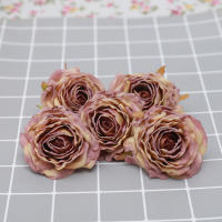 5pc Flores Artificiales De Seda Rosa Para Decoración De Hogar Fiesta De Navidad Boda Cumpleaños DIY De Flores Falsas Calidad Alta - details 15