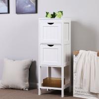 Armario para baño y almacenaje blanco, estantería con 2 cajones, diseño clásico, para organizar tu hogar - details 2