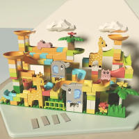 Juego De Construcción De Laberinto De Mármol Para Niños Bloques Grandes DIY De Mano Juguete Interactivo Para Padres Y Niños Regalos De Juguetes - details 0