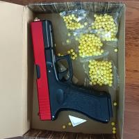 Pistola De Simulación G17 De Metal Negro Con 500 Rondas Para Juegos Al Aire Libre Regalo De Cumpleaños O Navidad Para Niños - details 0