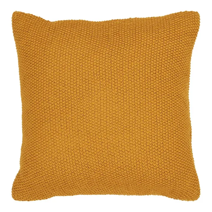 Almohada Decorativa Santos, Algodón Rereciclado, Naranja, 1x45x45 cm - 1