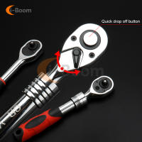 Llave De Eje Extensible Telescopio 72 Dientes 1/4" 3/8" 1/2" Pulgada Llave De Eje Con Mango Herramienta De Llave De Rosca Multifuncional De Acero Cromo Vanadio Aideepen - details 3