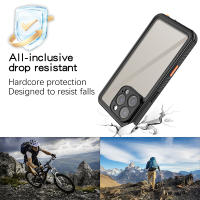 Funda de teléfono impermeable para iPhone 16 Pro Max Plus, Bolsa de Natation a prueba de golpes, parachoques protector, cobertura complete with cubierta de boton - details 3