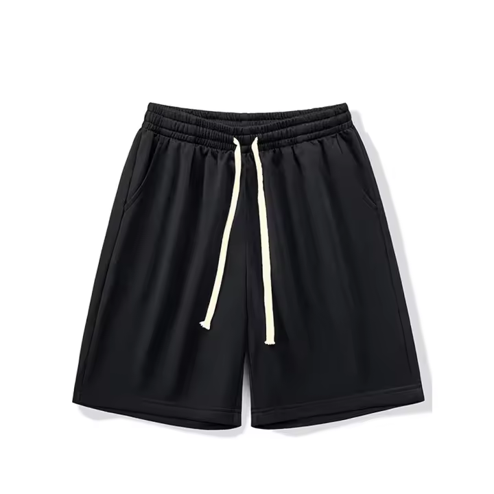 Shorts De Verano Para Hombre Casual Running Deporte Pantalones Cortos Sólidos Con Cordón Estilo Regular Secado Rápido Para Gimnasio - 1