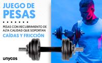 UNYCOS Maletín de Pesas con Barra de Conexión y Discos 15-50 kg de Hierro con E-BOOK de Ejercicios - details 0