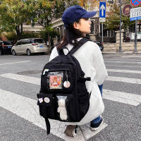 Mochila De Nylon Impermeable Para Mujer Con Múltiples Bolsillos Kawaii Para Estudiantes Con Capacidad Para Laptop Y Libros - details 11