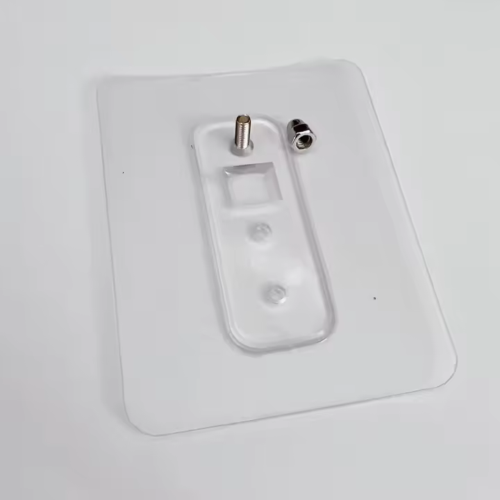 2PCS Organizador De Baño Estante De Ducha Plástico Sin Perforar Accesorios De Baño Estante De Almacenamiento Para Cocina Tipo De Instalación Soporte De Pared - 1