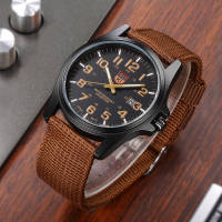 Reloj De Pulsera Deportivo Para Hombre Simple Y Elegante Con Calendario Cuarzo Material De Correa De Nylon Resistente Al Agua - details 1