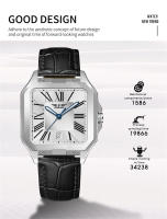 Reloj Métrico Deportivo Para Hombre PINDU Diseño Marca Automático Resistente Al Agua Con Correa De Cuero Y Dial Romano Relogio Masculino - details 3