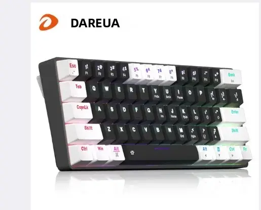 Teclado Mecánico Con Cable DAREU EK861S RGB 61 Teclas Switches Rojos Keycaps De ABS N-key Rollover Y Pies Magnéticos - 1