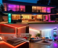 Tiras LED RGB 5050 Con Control WiFi Alexa Y APP Color Cambiante Decoración Navidad Tapa De 10mm Consumo Energía 1.5W/m - details 8