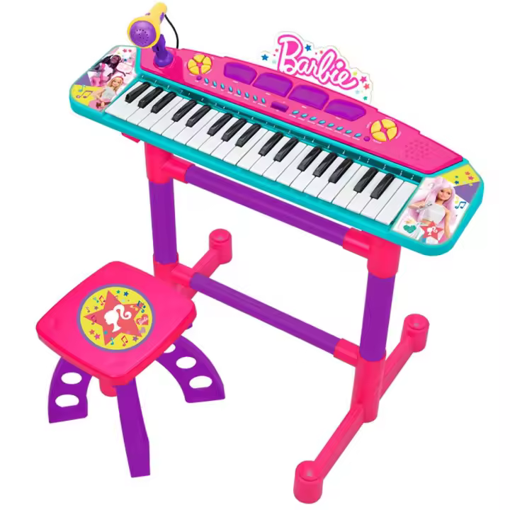 Órgano Con Pie Y Banqueta Barbie 56x51.50x21 cm (Reig 4411) - 1