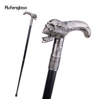 Bastón De Moda Con Cabeza De Calavera 93cm Elegante Decorativo Para Hombres Cosplay Con Punta De Goma Y Mango De Aleación De Aluminio - details 3
