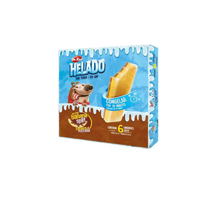 Dr. Zoo Helado Banana Split para Perros - 6 ud - 1