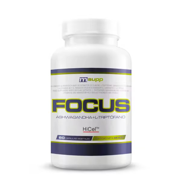 Focus (Ashwagandha + L-Triptófano) - 60 Cápsulas Vegetales MM Supplements - 1