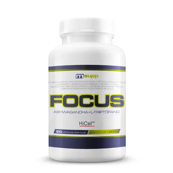 Focus (Ashwagandha + L-Triptófano) - 60 Cápsulas Vegetales MM Supplements - 1