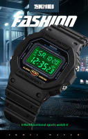 Reloj Digital Para Hombre SKMEI 1628 Estilo Militar Retro Deportivo Impermeable Con Pantalla LED Y Alarmas Resistente Al Choque - details 0