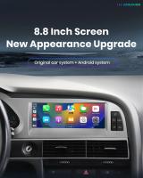 Junsun-Radio Multimedia con GPS para coche Radio con Android 11  8.8 pulgadas CarPlay inalámbrico estéreo para Audi A6 C6 4F 2005-2009 - details 1