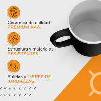 PixColor – 36 tazas mágicas de sublimación de cerámica | Color negro brillo | Cambian de color con el calor | 350ml de capacidad (11oz) | Categoría AAA | Compatible con Cricut - details 2
