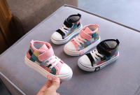 Nuevos Zapatos De Lona Para Niños 2023 Otoño Moda Cuadros Botines Niñas Y Niños Antideslizantes Casual Transversal Adecuado Para Exterior - details 0