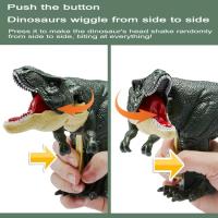 Juguete De Dinosaurio Divertido Con Sonido Za Za Y Luz 21cm/28cm Para Niños Juguetes De Swing Telescópico Mano- Operado Material ABS - details 12
