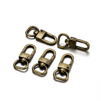 4Pcs Hebjes De Ganchillo Con Giradiscos Anillos D En Aleación De Metal Para Lanyard Cierre De Bolso Y Anillos De Llaves Herramientas Para La Fabricación De Joyas Y Artesanía - details 2