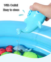 Juego De Pesca Para Niños Con Piscina Inflable Juguetes Acuáticos Para Bebés Varita Magnética Y Pez Deportes Al Aire Libre Rompecabezas Para Niños - details 4