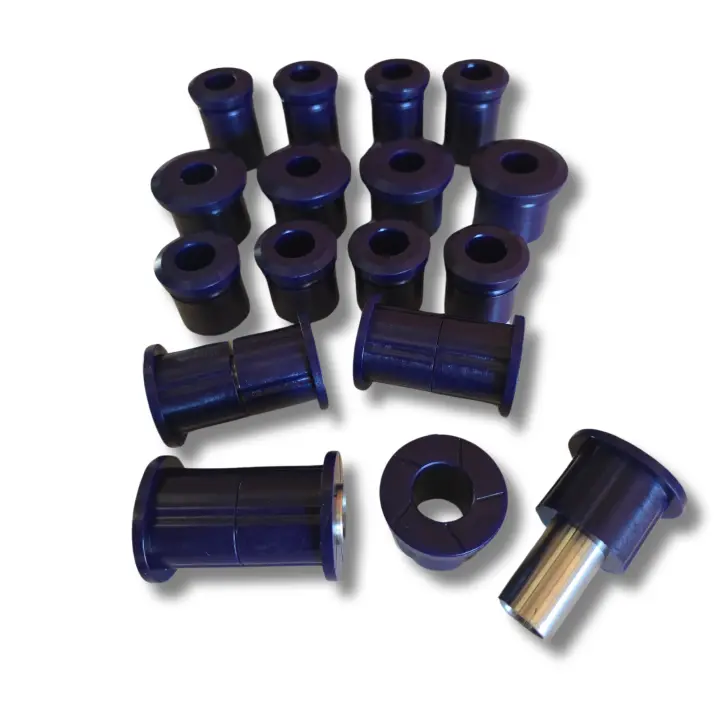 Kit completo 16 Silentblocks de Poliuretano compatibles con Nissan Patrol 160 y 260 todos los motores rd28 rd28t sd33 td27 - 1